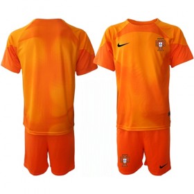 Camiseta de fútbol Portugal Portero Niño 2ª equipación Copa Mundo 2022